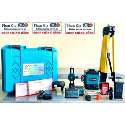 Máy Cân Bằng Laze Xanh 12 Tia Siêu Sáng AKUZA - Bảo Hành 1 Năm