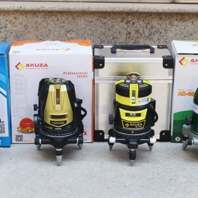 Máy cân mực laser AKUZA 5 tia xanh SIÊU SÁNG - Tặng chân 1,2 m