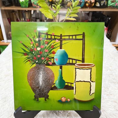 Tranh Sơn Mài Tĩnh vật Cao Cấp 30X30 cm