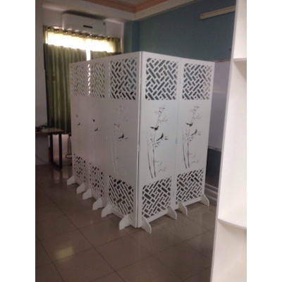 VÁCH NGĂN HUCHU CÂY TRÚC MÀU SẮC TRẮNG NGÀ CHẤT LIỆU GỖ NHỰA COMPOSITE CAO CẤP DI ĐỘNG TIỆN LỢI (Mua ít nhất 1 tấm)