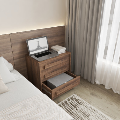 HAPPY FURNITURE , Tủ lưu trữ 3 ngăn kéo - RUBEL, THK_254 , 60cm x 40cm x 55cm DxRxC