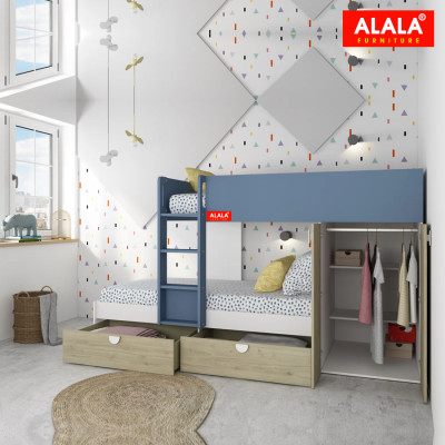 Giường ngủ cho Bé thông minh ALALA/ Miễn phí vận chuyển và lắp đặt/ Đổi trả 30 ngày/ Sản phẩm được bảo hành 5 năm từ thương hiệu ALALA/ Chịu lực 700kg