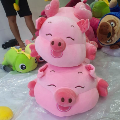Thú nhồi bông heo cánh tiên trái tim so cute - Size từ 75cm đến 110cm - Quà tặng gấu bông heo goodnight lim dim dễ thương - Gối ôm mềm mịn cho bé.