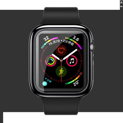 Ốp Case TPU Mạ Chrome & Kính Cường Lực Dẻo Usams cho Apple Watch Series 6 / Apple Watch Series 5/ SE/ 4 Size 40/44mm_ Hàng Chính Hãng