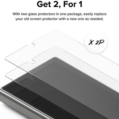 Bộ 2 Miếng Dán cường lực RINGKE Cover Display Tempered Glass cho Samsung Galaxy Z Fold 6 (Màn hình ngoài)_ Hàng chính hãng