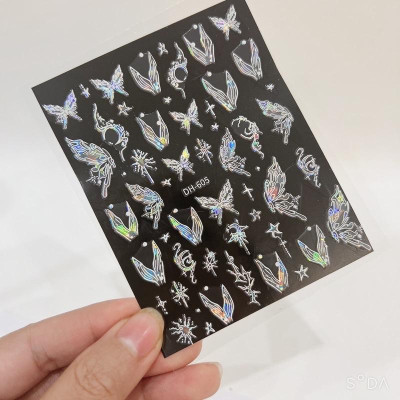 Sticker Dán Móng 5D Sticker Lụa Cao Cấp 5D Miếng Giấy Dán Móng Tay Làm Nail Nữ Women