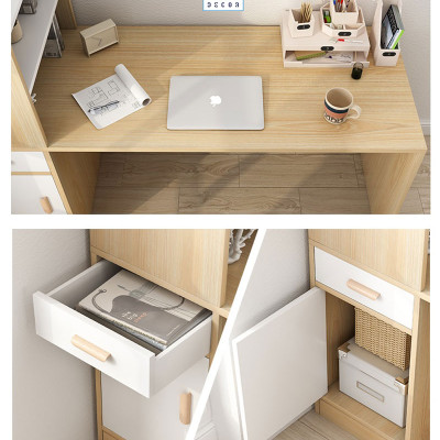 Bàn Làm Việc, Học Tập Kết Hợp Tủ Sách Nhiều Ngăn Đa Năng SIB Decor BLV04