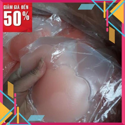 Miếng dán nâng ngực che nhũ hoa silicon mỏng chống chảy xệ siêu dính tái sử dụng loại tốt cao cấp