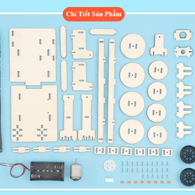 Bộ Đồ Chơi Khoa Học Tự Làm Băng Chuyền Vật Liệu, Bộ Đồ Chơi Lắp Ghép STEM Băng Tải Vật Liệu, Bộ Đồ Chơi Gỗ Cao Cấp Khoa Học Tự Làm DIY Wood Steam-Chính Hãng BABYBOSS.