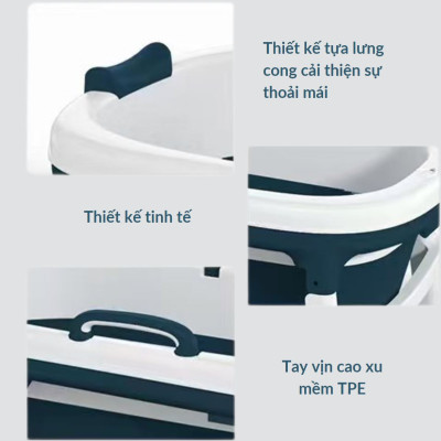 Bồn Tắm Gấp Gọn Thông Minh Cải Tiến Cho Người Lớn, Trẻ Em, Bồn Tắm Thông Minh Xông hơi [Bảo hàng 2 năm]
