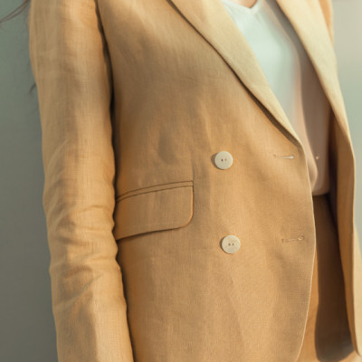 Áo Khoác Blazer Linen Mộc Lan TOP169 thời trang thiết kế Hity