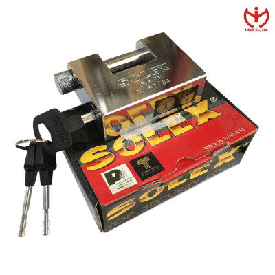 Khóa cầu ngang Solex CU 67/84 thân đồng bọc crom rộng 84mm - MSOFT