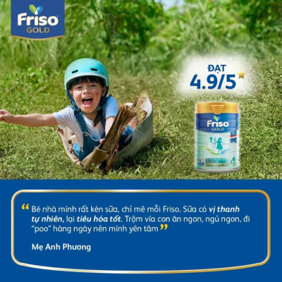 Sữa Bột Friso Gold 4 Hộp Giấy 3.2kg (Dành Cho Trẻ Từ 2 - 6 Tuổi)