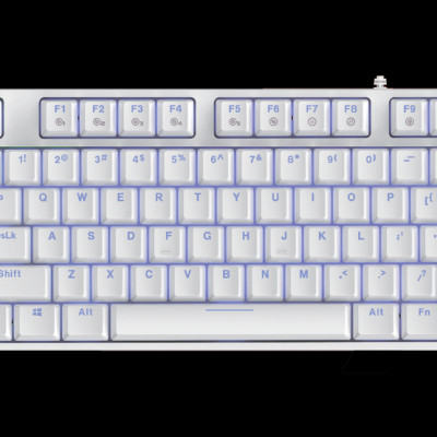 Bàn phím cơ Gaming DAREU EK87 WHITE (ICE-BLUE LED, Blue/ Brown/ Red D switch) - hàng chính hãng