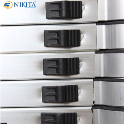 Thang rút đơn đai nhôm bền bỉ, ống thang dày chắc, chân thang chống trượt, chính hãng Nikita