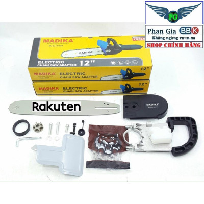 [ LOẠI XỊN ] Lưỡi cưa xích gắn máy mài - Bộ chuyển đổi máy mài thành máy cưa - Cắt gỗ - Cắt cành - Có bình dầu tự động