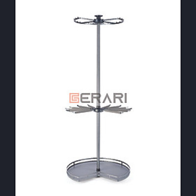 Phụ kiện của tủ áo (Giá treo đồ góc 3 tầng bề mặt bọc da cao cấp dòng White hương hiệu Gerari)