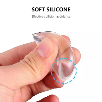Miếng Đệm Trong Suốt Silicone, Chặn Cửa Dán Tường Không Cần Khoan, Chống Va Đập Cánh Cửa, Mềm Mại Và Siêu Dính. TakyHome 1700tron