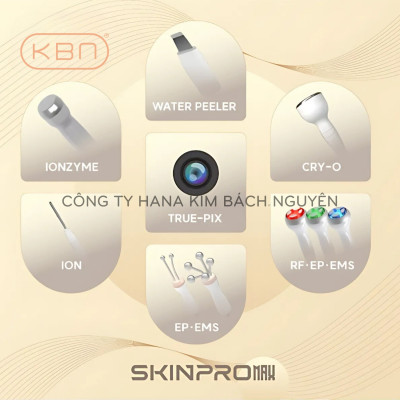 Máy Chăm Sóc Da Chuyên Sâu Đa Năng Skinpro Max 8in1 Hàn Quốc