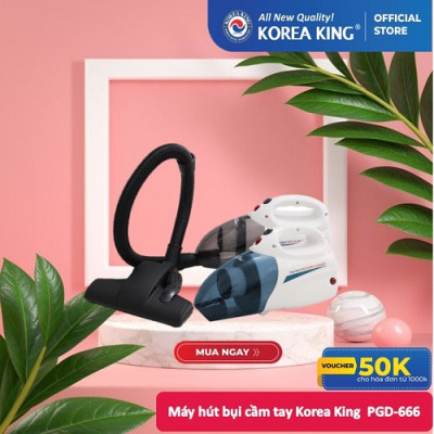 Máy hút bụi cầm tay Korea King PDG-666 (220v/50Hz,1000W, màu xanh trắng, 2 chức năng hút thổi) - Hàng chính hãng