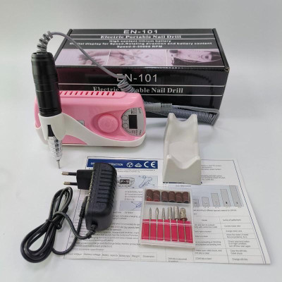 Máy Mài Móng Tích Điện EN101 Tay Đen Cao Cấp, Công Suất 30,000 RPM, Pin Tích Điện Gọn Nhẹ, Dễ Dùng Cho Làm Nail Chuyên Nghiệp