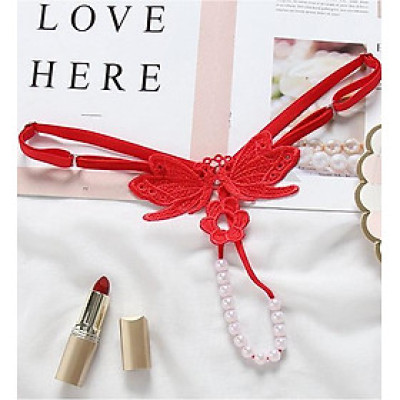 Quần lót nữ 1 đường xuyên thấu - màu đỏ