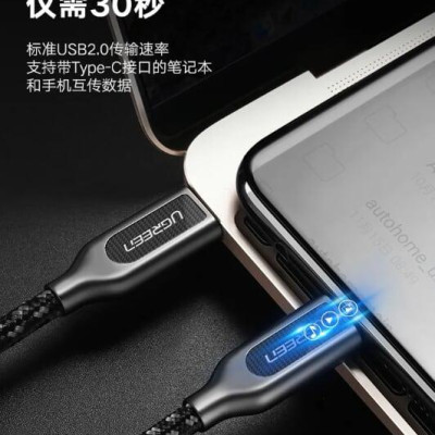 Ugreen UG50225US265TK 1.5M Dây USB Type-C sang USB 2.0 sạc và truyền dữ liệu - HÀNG CHÍNH HÃNG