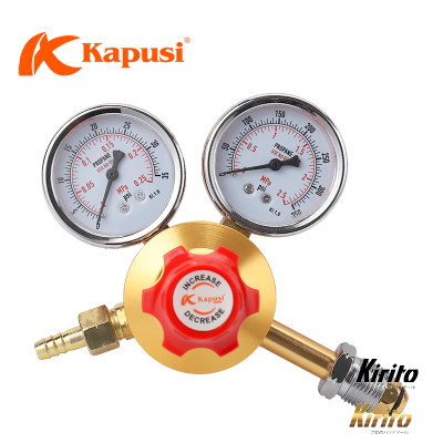 Đồng hồ ga điều áp khí gas KAPUSI Nhật Bản, van giảm áp, áp suất 15Mpa