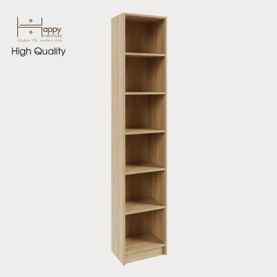 [Happy Home Furniture] CATY, kệ sách 6 tầng size nhỏ,  40cm x 28cm x 202cm (DxRxC), KSA_009