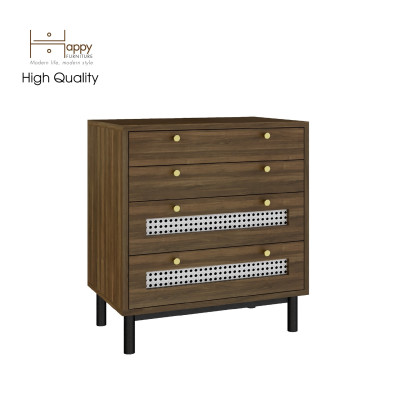 [Happy Home Furniture] ROTAN, Tủ đựng đồ 4 ngăn kéo - chân sắt , 60cm x 40cm x 66cm ( DxRxC), THK_126