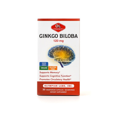 Viên uống bổ não Olympian Labs Ginkgo Biloba 120 mg Mỹ 30 viên giúp tăng tuần hoàn não