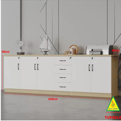 Tủ hồ sơ văn phòng, tủ tài liệu thấp gỗ MDF TVP401A - NỘI THẤT LẮP RÁP VIENDONGADV