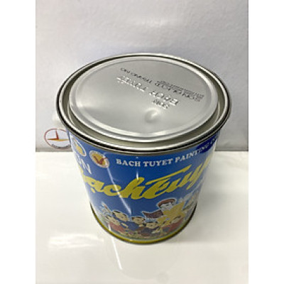 Sơn dầu Bạch Tuyết màu trắng mờ 4kg