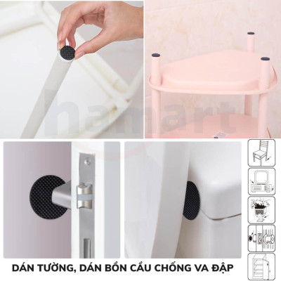 Miếng Dán Chân Bàn Ghế Chống Trượt Bọc Lót Chân Bàn Ghế Vuông Tròn Chống Ồn Chống Xước Nền Nhà