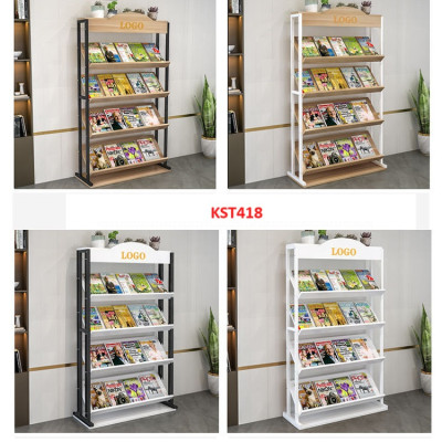 Kệ trưng bày sản phẩm, hàng hóa , kệ trang trí khung sắt mặt gỗ KST418- Nội thất lắp ráp Viễn Đông Adv