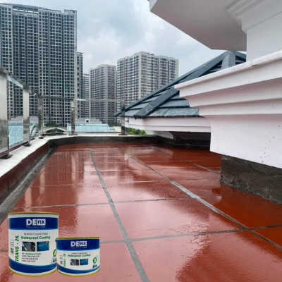 Chống thấm trong suốt sử dụng cho sàn gạch, sàn bê tông ngoài trời #Bộ 1Lít