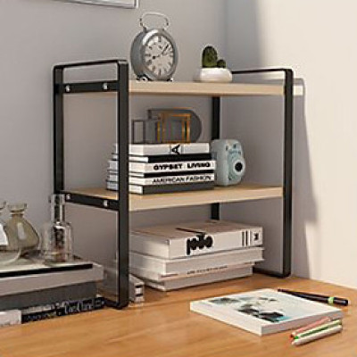 Kệ Để Đồ Văn Phòng;Kệ sách Mini Đựng Đồ Đạc,khung sắt kệ gỗ công nghiệp