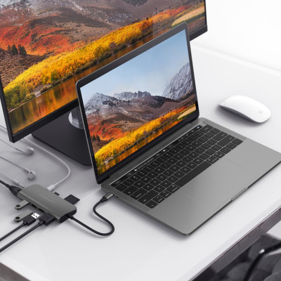 CỔNG CHUYỂN HYPERDRIVE POWER 9-IN-1 USB-C HUB FOR IPAD PRO 2018, MACBOOK, SURFACE, ULTRABOOK, CHROMEBOOK PC & USB-C DEVICES – HD30F - HÀNG CHÍNH HÃNG