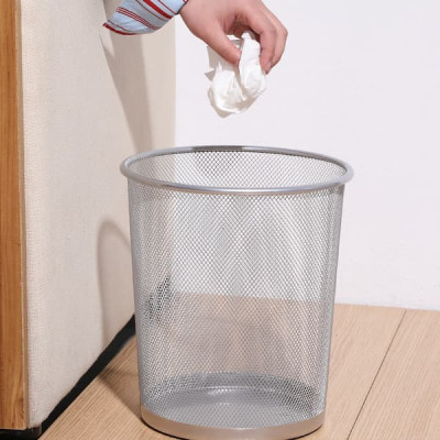 Sọt rác lưới văn phòng, chất liệu thép phủ sơn tĩnh điện