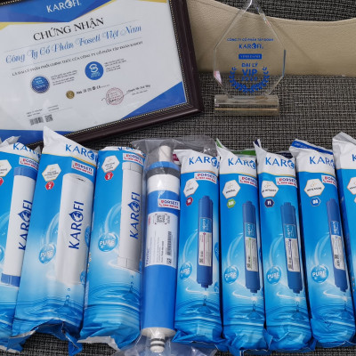 Bộ 10 lõi lọc nước Karofi hàng chính hãng dùng cho máy lọc nước Karofi Livotec LRC110-H