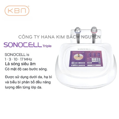 Máy Siêu Âm Đa Tầng SONOCELL Hàn Quốc Đẩy Dưỡng Chất Vào Da, Nâng Cơ, Xóa Nhăn, Dưỡng Trắng