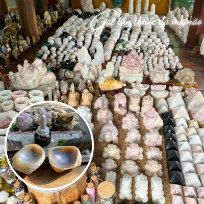 Gạt tàn thuốc đá mã não NHASAN GTT02 Sang Trọng & Độc Đáo nặng 500gr (KT: 9 x 12cm)