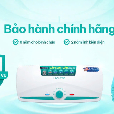Bình nước nóng 20L Livotec LWH-ID20 5 cấp an toàn - Miễn phí vận chuyển toàn quốc - Bảo hành 24 tháng - Hàng chính hãng