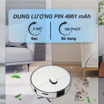 Robot hút bụi lau nhà Samsung VR7MD96514G/SV - Hàng Chính Hãng