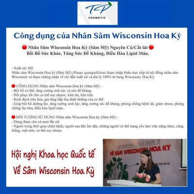Nhân Sâm Wisconsin Hoa Kỳ (Sâm Mỹ) Cắt Lát 4 tuổi100g 50g: Bồi Bổ Sức Khỏe, Tăng Sức Đề Kháng, Điều Hòa Lipid Máu.
