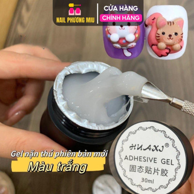 Gel Nặn Thú Huaxi Phiên Bản Mới Màu Trắng, Màu Trong Hũ To 30g Làm Nail Tiện Lợi Tạo Hình Khối Vẽ Nặn Hoa Nổi Nữ Women