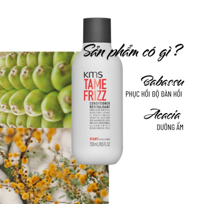 Dầu Xả Dưỡng Tóc Mềm Mượt Goldwell KMS Tamefrizz Kiểm Soát Bông Xù, Giảm Xơ Rối Lên Đến 99%