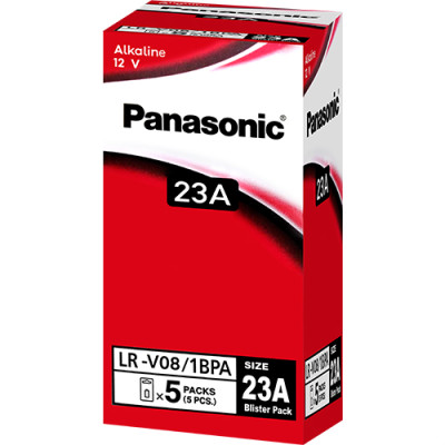 Hộp Pin kiềm Panasonic Alkaline 23A 12V LRV08L/1BP-V (5 viên) - Hàng chính hãng
