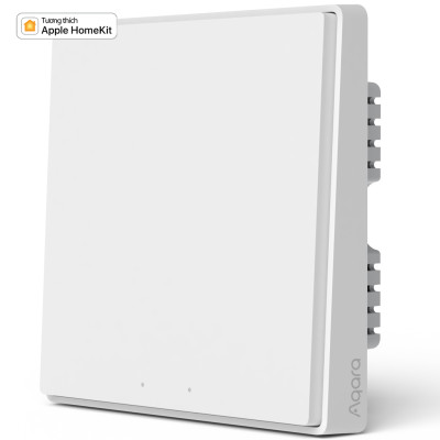 Công tắc âm tường Xiaomi - Aqara D1 không cần dây N - có đèn báo, hỗ trợ homekit, 1-2-3 nút bản Zigbee