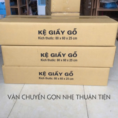 Kệ giày bằng gỗ, A240 kiểu đứng 5 tầng, cao 80cm x rộng 60cm x sâu 24cm, gỗ tự nhiên được xử lý chống mối mọt